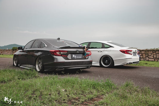 Honda Accord 10th 10.5th Gen 2018-2022 with Aftermarket Parts - V1 Style Rear Spoiler ABS from Yofer USA