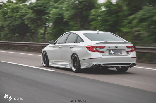 Honda Accord 10th 10.5th Gen 2018-2022 with Aftermarket Parts - V1 Style Rear Spoiler ABS from Yofer USA