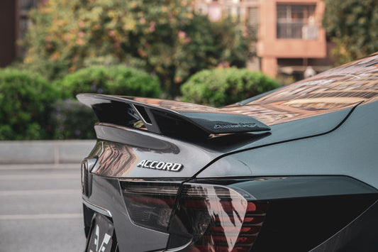 Honda Accord 10th 10.5th Gen 2018-2022 with Aftermarket Parts - V2 Style Rear Spoiler ABS from Yofer USA