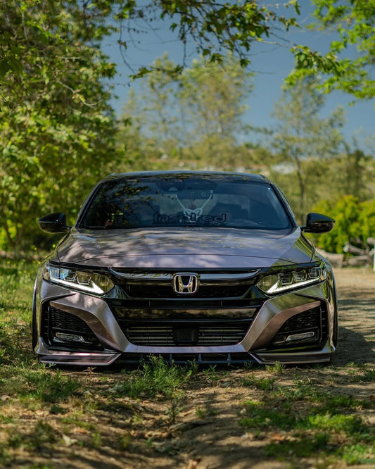 Honda Accord 10th Gen Pre-facelift 2018-2020 with Aftermarket Parts - Front Bumper PP from Yofer USA