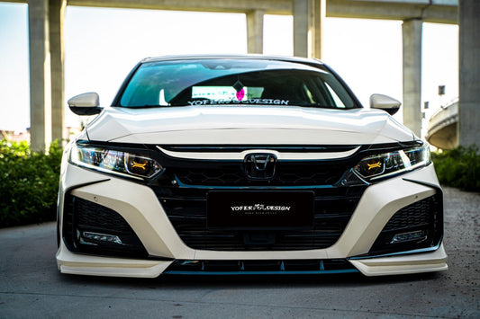 Honda Accord 10th Gen Pre-facelift 2018-2020 with Aftermarket Parts - Front Bumper PP from Yofer USA