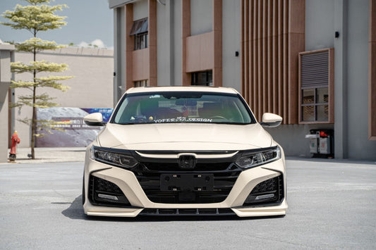 Honda Accord 10th Gen Pre-facelift 2018-2020 with Aftermarket Parts - Front Bumper PP from Yofer USA