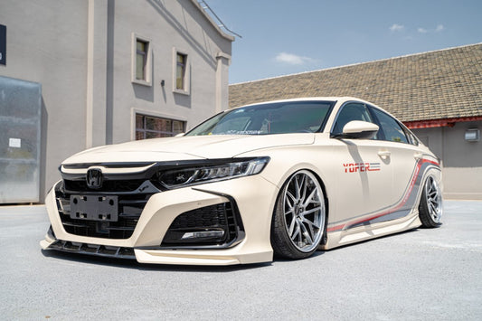 Honda Accord 10th Gen Pre-facelift 2018-2020 with Aftermarket Parts - Front Bumper PP from Yofer USA