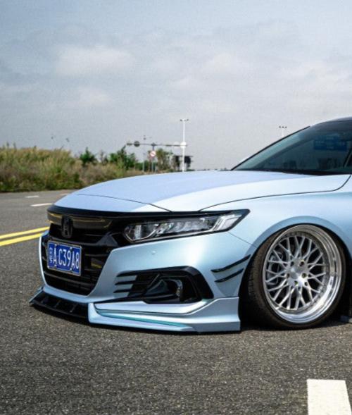 Honda Accord 10.5th Gen facelift 2021-2022 with Aftermarket Parts - Upper Valences ABS from Yofer USA