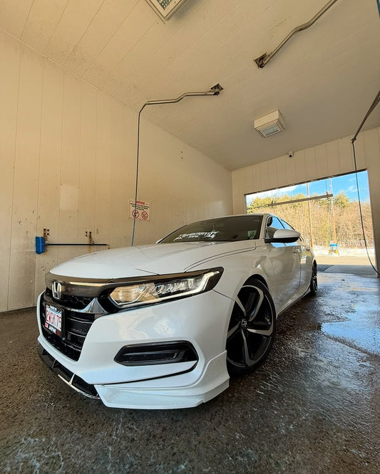 Honda Accord 10th Gen Pre-facelift 2018-2020 with Aftermarket Parts - Front Lip PP from Yofer USA