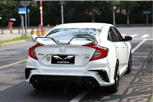 Honda Civic 10th Gen FC1 FC2 FC5 FC6 2016-2021 & Civic 10th Gen FK7 2017-2021 with Aftermarket Parts - Side Skirts PP from Yofer USA