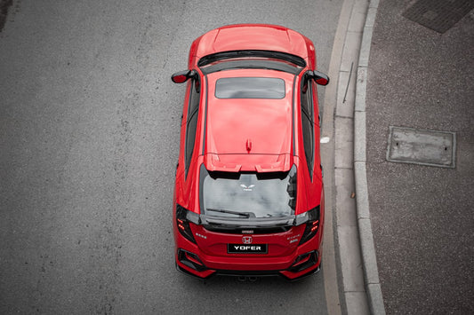 Honda Civic 10th Gen FK7 FK8 2017-2021 with Aftermarket Parts - Rear Spoiler ABS from Yofer USA