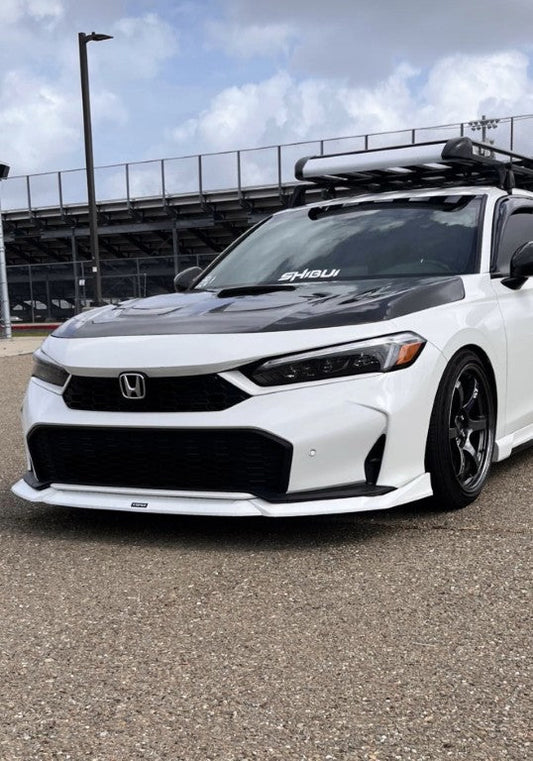 Honda Civic 11.5th Gen FE1 FE2 FE4 2025-ON Facelift with Aftermarket Parts - Front Lip PP from Yofer USA