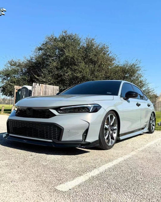 Honda Civic 11.5th Gen FE1 FE2 FE4 2025-ON Facelift with Aftermarket Parts - Front Lip PP from Yofer USA