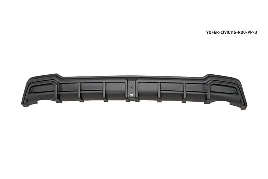Honda Civic 11th Gen FE1 FE2 FE4 2022-ON with Aftermarket Parts - Rear Diffuser & Canards PP from Yofer USA