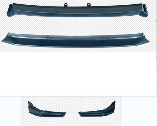 Honda Civic 11th Gen FE1 FE2 FE4 2022-ON & Civic 11th Gen FL1 FL2 FL4 2022-ON with Aftermarket Parts - V1 Style Front Lip Spliter PP from Yofer USA