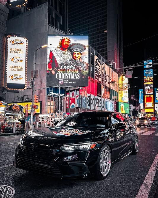 Honda Civic 11th Gen FE1 FE2 FE4 2022 2023 2024 & Civic 11th Gen FL1 FL2 FL4 2022 2023 2024 with Aftermarket Parts - V1 Front Lip Splitter PP from Yofer USA