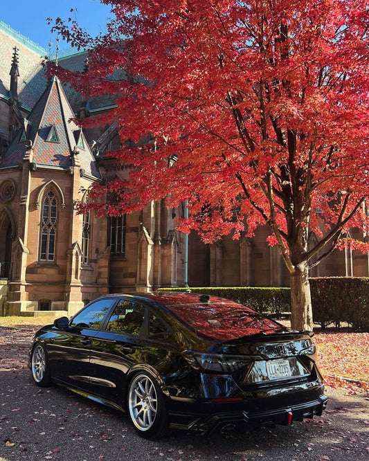 Honda Civic 11th Gen FE1 FE2 FE4 2022 2023 2024 with Aftermarket Parts - Rear Diffuser & Canards PP from Yofer USA