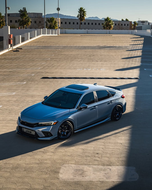 Honda Civic 11th Gen FE1 FE2 FE4 2022-ON & Civic 11th Gen FL1 FL2 FL4 2022-ON with Aftermarket Parts - V2 Style Front Lip Spliter PP from Yofer USA