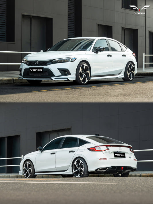 Honda Civic 11th Gen FL1 FL2 FL4 2022-ON with Aftermarket Parts - Rear Diffuser PP from Yofer USA