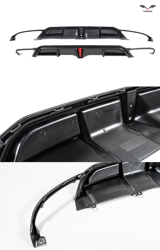 Honda Civic 11th Gen FL1 FL2 FL4 2022-ON with Aftermarket Parts - Rear Diffuser PP from Yofer USA