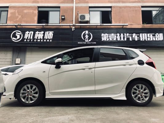 Honda Fit 3rd Gen GK3 GK4 GK5 GK6 GK7 GH7 GP5 GP6 2015-2020 with Aftermarket Parts - Side Skirts PP from Yofer USA