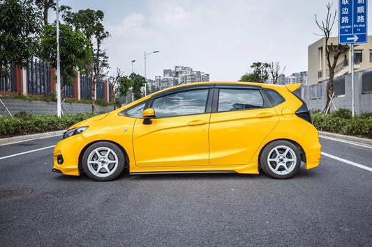 Honda Fit 3rd Gen GK3 GK4 GK5 GK6 GK7 GH7 GP5 GP6 2015-2020 with Aftermarket Parts - Side Skirts PP from Yofer USA