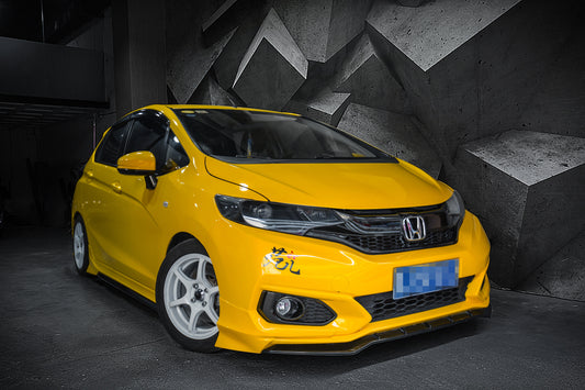 Honda Fit 3rd Gen GK3 GK4 GK5 GK6 GK7 GH7 GP5 GP6 2015-2020 with Aftermarket Parts - Front Lip Spliter PP from Yofer USA