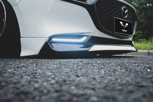 Mazda Mazda3 4th Gen BP 2019-ON with Aftermarket Parts - Front Lip Splitter PP from Yofer USA