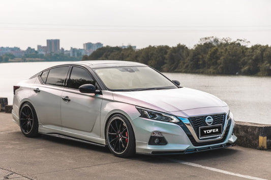 Nissan Altima L34 2019-2022 with Aftermarket Parts - Front Lip Splitter PP from Yofer USA
