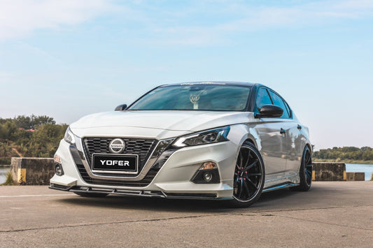 Nissan Altima L34 2019-2022 with Aftermarket Parts - Front Lip Splitter PP from Yofer USA