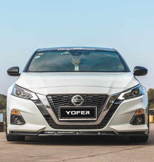 Nissan Altima L34 2019-2022 with Aftermarket Parts - Front Lip Splitter PP from Yofer USA