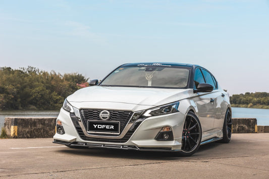 Nissan Altima L34 2019-2022 with Aftermarket Parts - Front Lip Splitter PP from Yofer USA