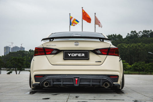 Nissan Altima L34 2019-2022 with Aftermarket Parts - Rear Spoiler PP from Yofer USA