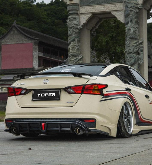 Nissan Altima L34 2019-2022 with Aftermarket Parts - Rear Spoiler PP from Yofer USA