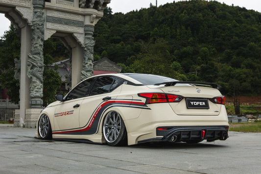 Nissan Altima L34 2019-2022 with Aftermarket Parts - Rear Spoiler PP from Yofer USA