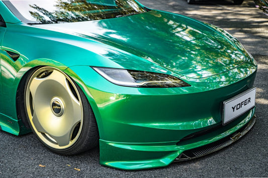 Tesla Model 3 Highland 2024-ON with Aftermarket Parts - Front Lip Splitter ABS+PP from Yofer USA