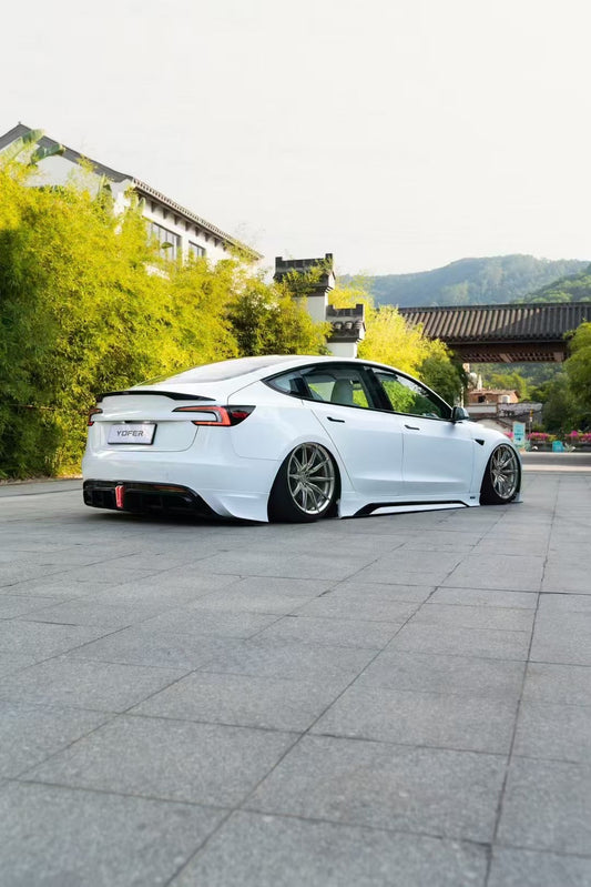 Tesla Model 3 Highland / Performance 2024 with Aftermarket Parts - Side Skirts ABS+PP from Yofer USA
