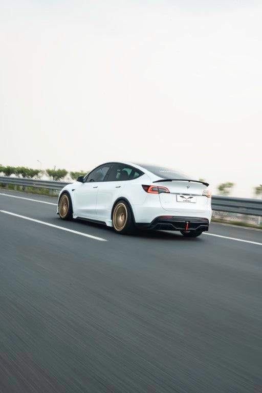 Tesla Model Y / Performance 2021 2022 2023 2024 with Aftermarket Parts - V2 Rear Diffuser PP from Yofer USA