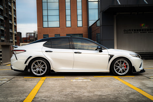 Toyota Camry 8th Gen XV70 TRD SE XSE LE XLE 2018-2024 with Aftermarket Parts - Side Skirts PP from Yofer USA