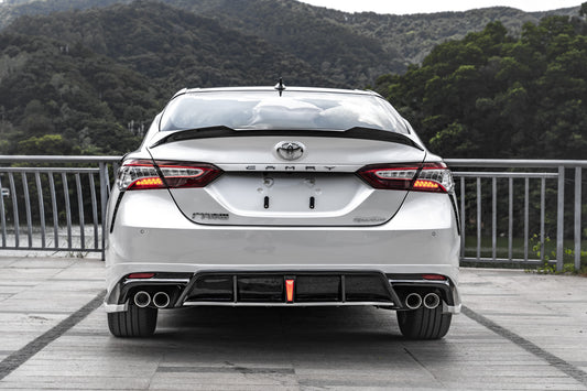 Toyota Camry 8th Gen XV70 SE XSE 2018-2024 with Aftermarket Parts - V2 Style Rear Diffuser PP from Yofer USA