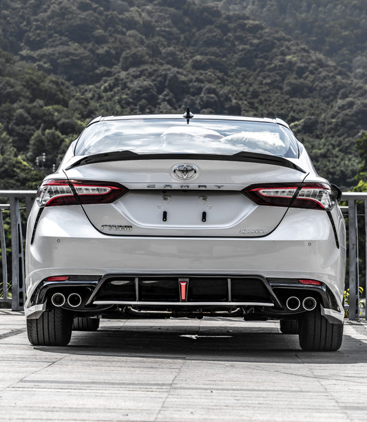 Toyota Camry 8th Gen XV70 SE XSE 2018-2024 with Aftermarket Parts - V2 Style Rear Diffuser PP from Yofer USA