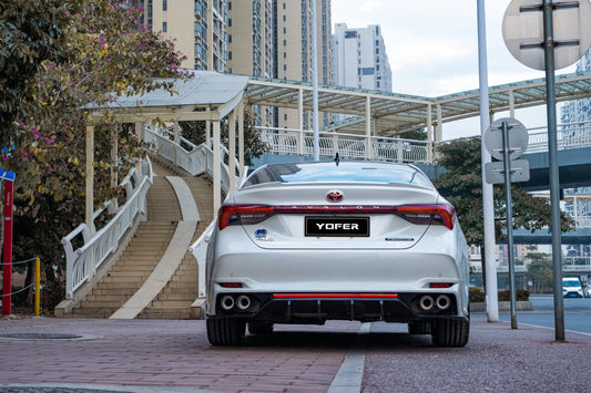 Toyota Avalon 5th Gen XX50 2019-2022 with Aftermarket Parts - Rear Diffuser & Canards PP from Yofer USA