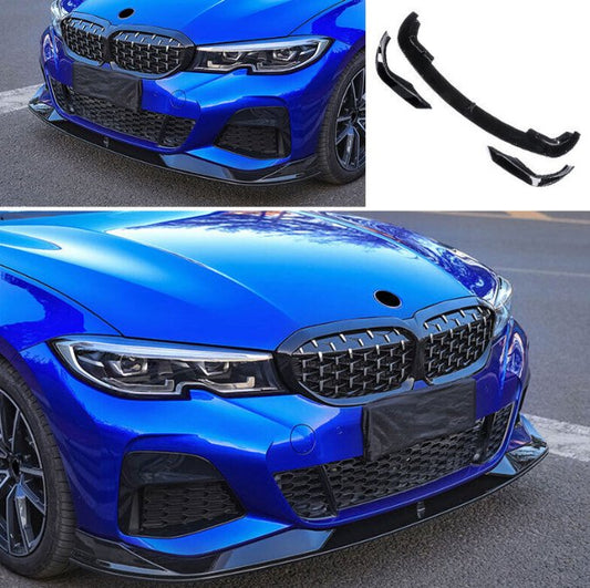 Aero Republic AC Style Carbon Front Lip Splitter for BMW 3 Series G20 M340i 330i 2019-2022 - Performance SpeedShop
