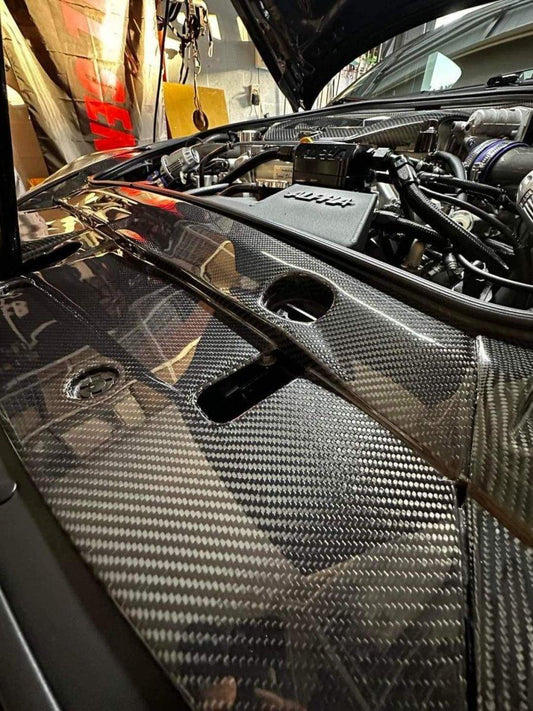 Aero Republic Carbon Fiber Engine Bay Replacement Covers 5 Pcs for Nissan GTR GT-R R35 2008-2023 - Performance SpeedShop