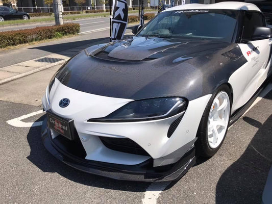 Aero Republic Carbon Fiber Front Lip Splitter VRS Style For Toyota Supra A90 GR - Performance SpeedShop