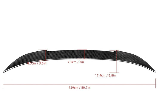 BMW M5 M5C F90 (Fits Both Pre-LCI & LCI) 2018 2019 2020 2021 2022 2023 & 5 Series M550 540 G30 (Fits both Pre-LCI & LCI) 2017 2018 2019 2020 2021 2022 2023 with Aftermarket Parts - CS Style Rear Lip Spoiler Pre-preg Carbon Fiber from Aero Republic