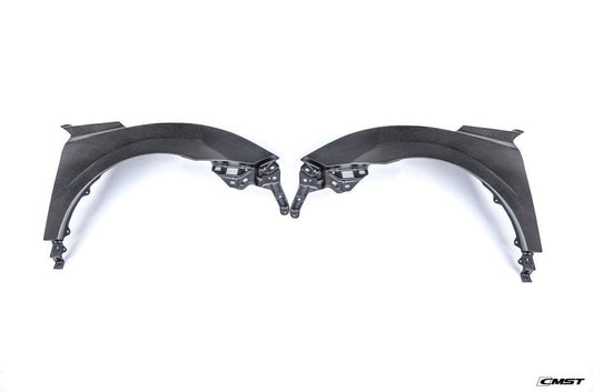 Honda Civic 10th Gen FC1 FC2 FC5 FC6 2016-2021 & FC3 FC4 2017-2021 Civic 10th Gen FC3 FC4 FK7 2017-2021 with Aftermarket Parts - Front Fenders Carbon Fiber / FRP from CMST Tuning