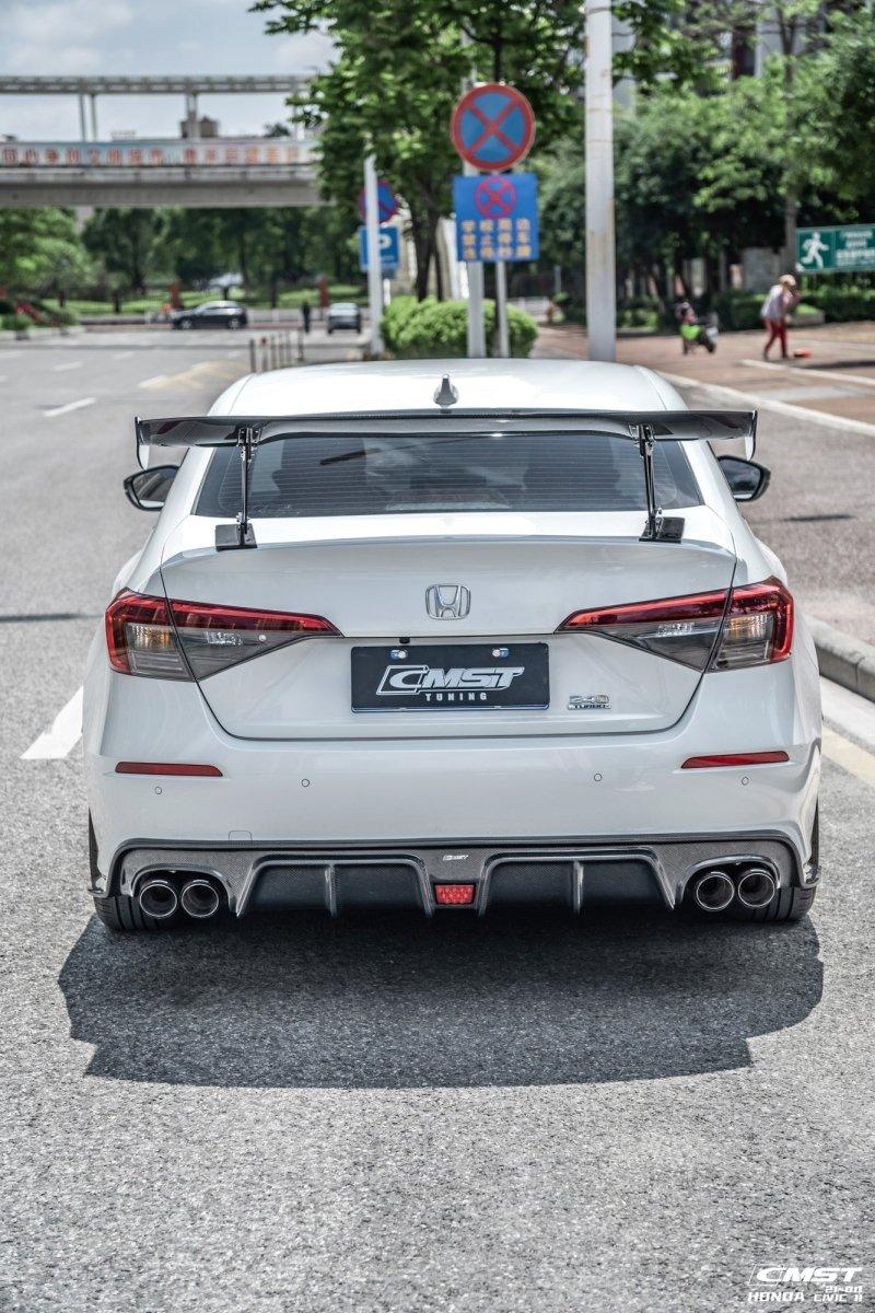 Honda Civic 11th Gen FE1 FE2 FE4 2022-ON with Aftermarket Parts - Side Skirts Carbon Fiber / FRP from CMST Tuning