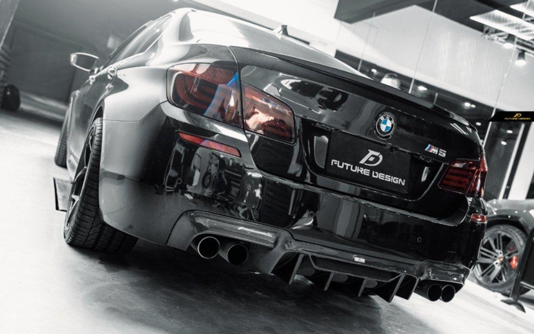 Auto Perfectionists UK Gloss Carbon Fibre Rear Valance Diffuser For BMW 5 Series M5 F10 F11 M Sport