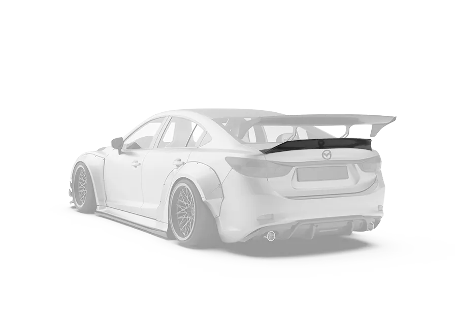 ROBOT CRAFTSMAN Mazda 6 Ducktail Rear Spoiler Wing 2014-2022 FRP or Carbon Fiber