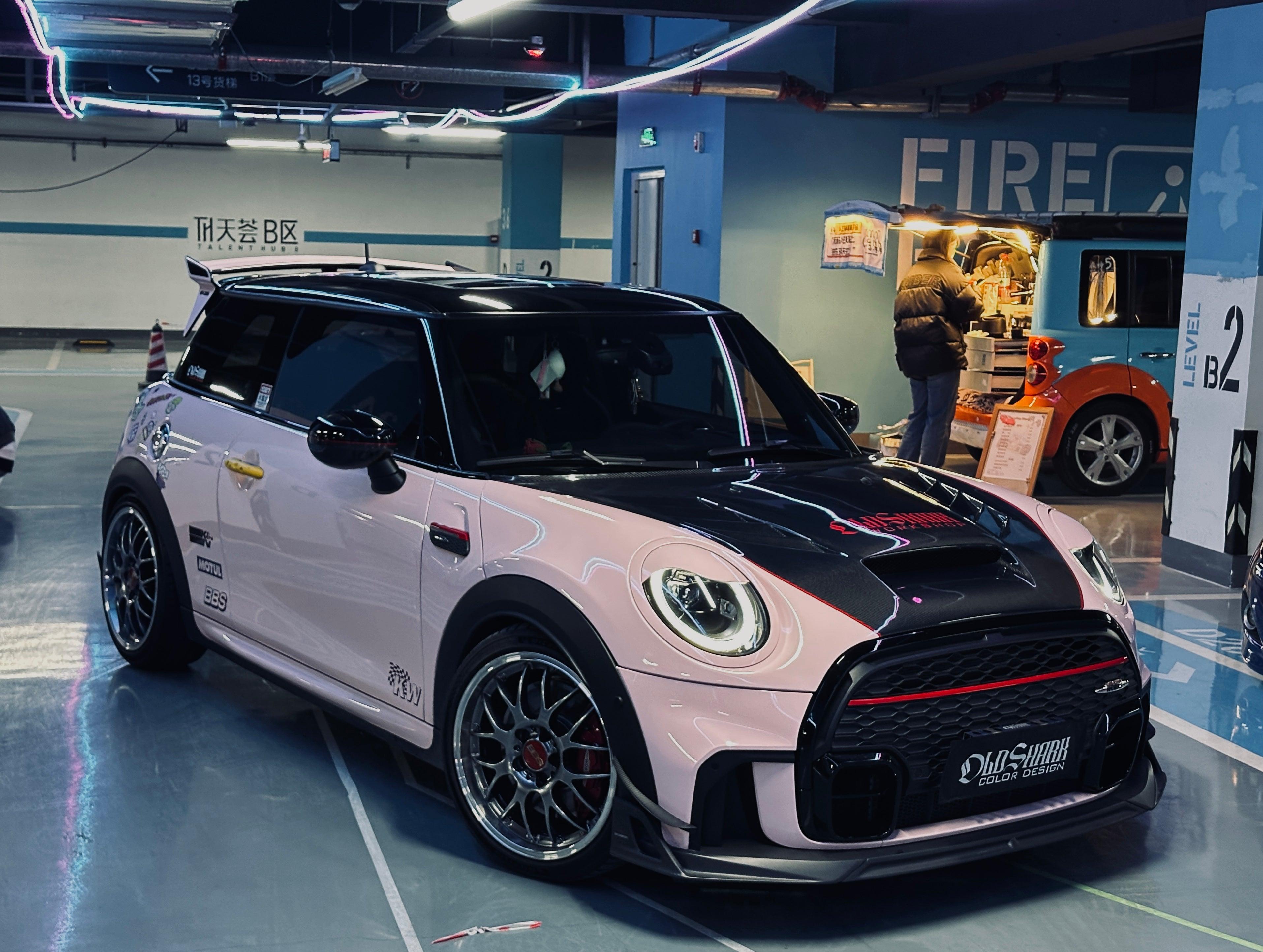MINI Cooper JCW (John Cooper Works) F56 & Cooper (All Models) LCI 2022 2023 2024 with Aftermarket Parts - AE Style Hood?Carbon Fiber?from ArmorExtend