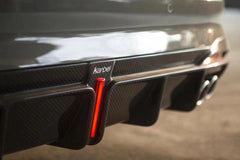 Karbel Carbon Dry Carbon Fiber Rear Diffuser Ver.1 with Brake Light for Audi S4 2020-ON B9.5