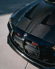 BMW M3 / M3C G80 G81 & M4 / M4C G82 G83 2021 2022 2023 2024 with Aftermarket Parts -?Hood Bonnet?Double-sided Pre-preg Carbon Fiber?from TAKD Carbon