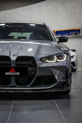 BMW M3 G80 G81 2021 2022 2023 2024 & M4 G82 G83 2021 2022 2023 2024 with Aftermarket Parts - AE Style Front Canards?Carbon Fiber?from ArmorExtend